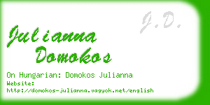 julianna domokos business card
